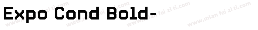 Expo Cond Bold字体转换